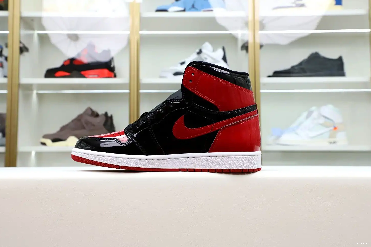 BRED 1 AIR OG Kimikick HIGH JORDAN PATENT 0604